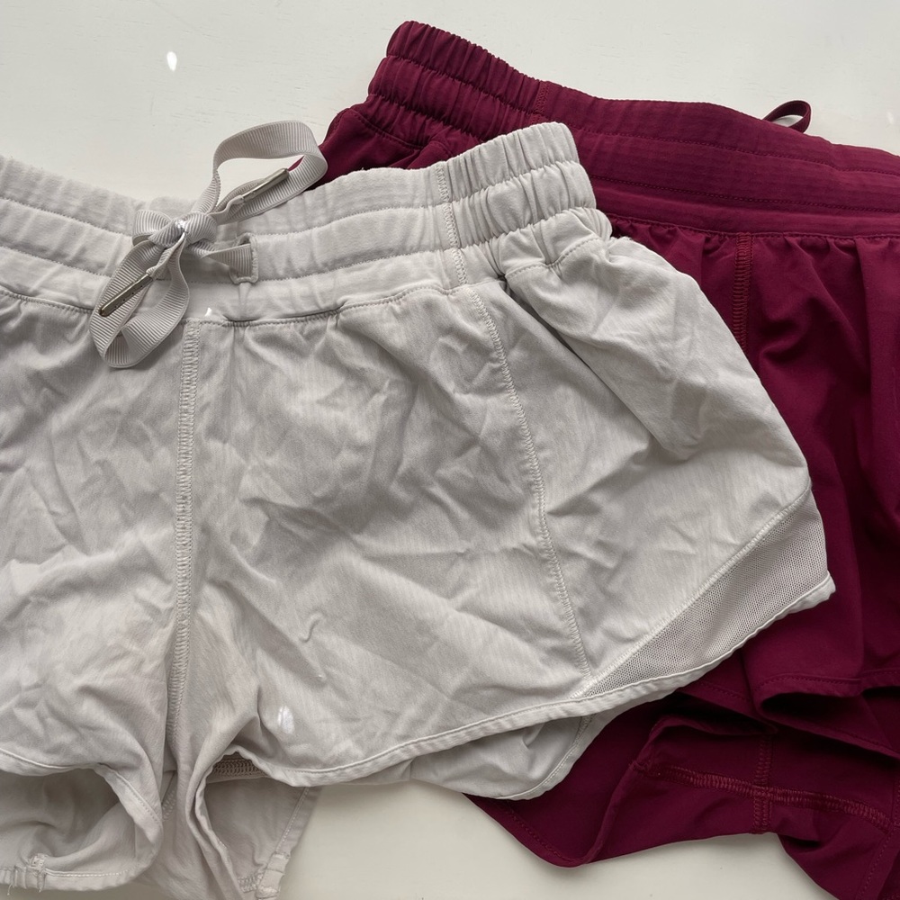 Lululemon White Hotty Hot Shorts